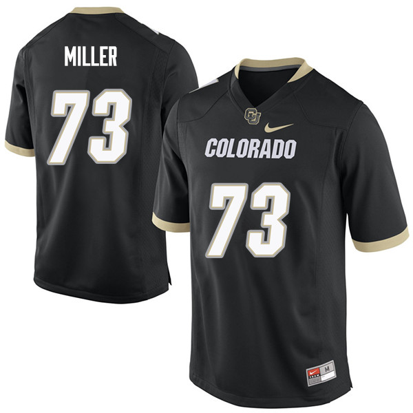 Men #73 Isaac Miller Colorado Buffaloes College Football Jerseys Sale-Black